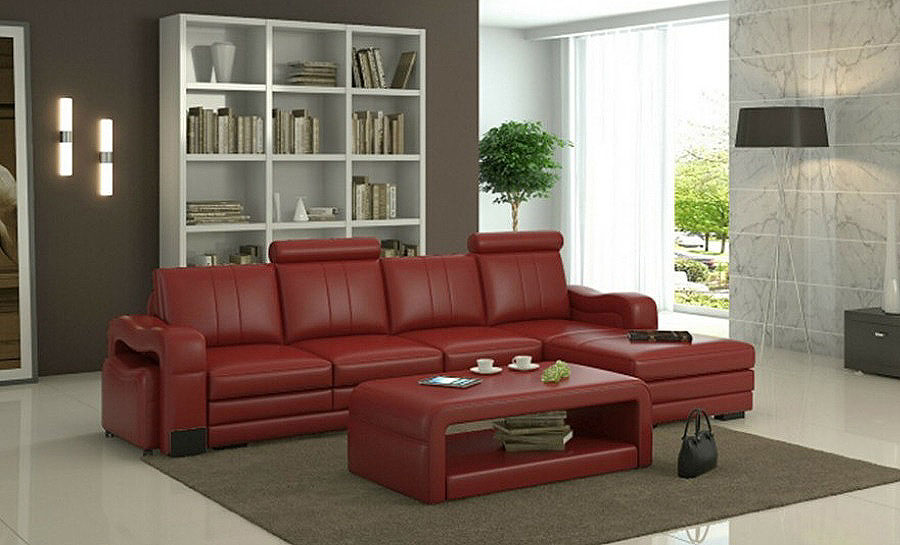 Janice - 3SC - Leather Sofa Lounge Set